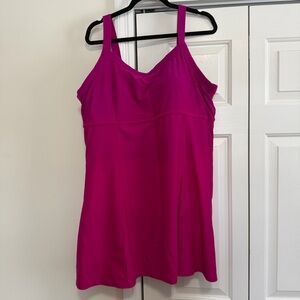 Coldwater Creek Magenta Pink Tank Style Swim Dress Size 24